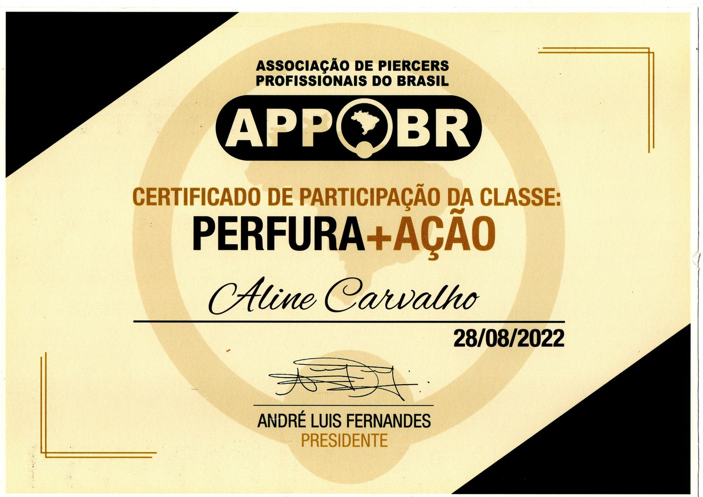 Certificado de Participação — Perfura+Ação, APPBR